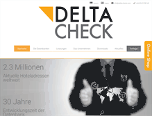 Tablet Screenshot of delta-check.com